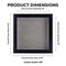 Elegant Charcoal Wood Shadow Box Frame with Acrylic Front - Light Brown Suede Backing, 30 Sizes